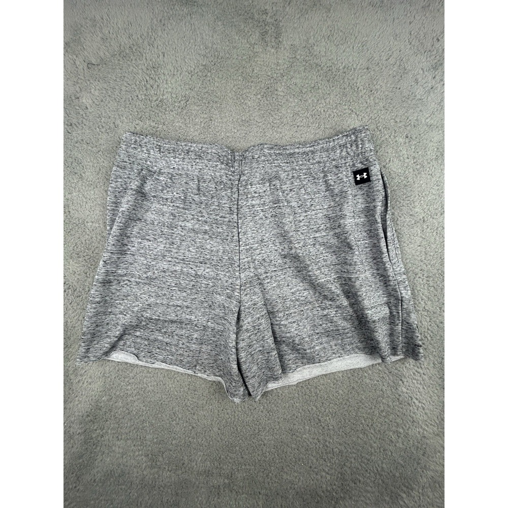 Under Armour Men's Size XL UA Project Rock Terry 5" Shorts Loose Heather Grey - Picture 9 of 10